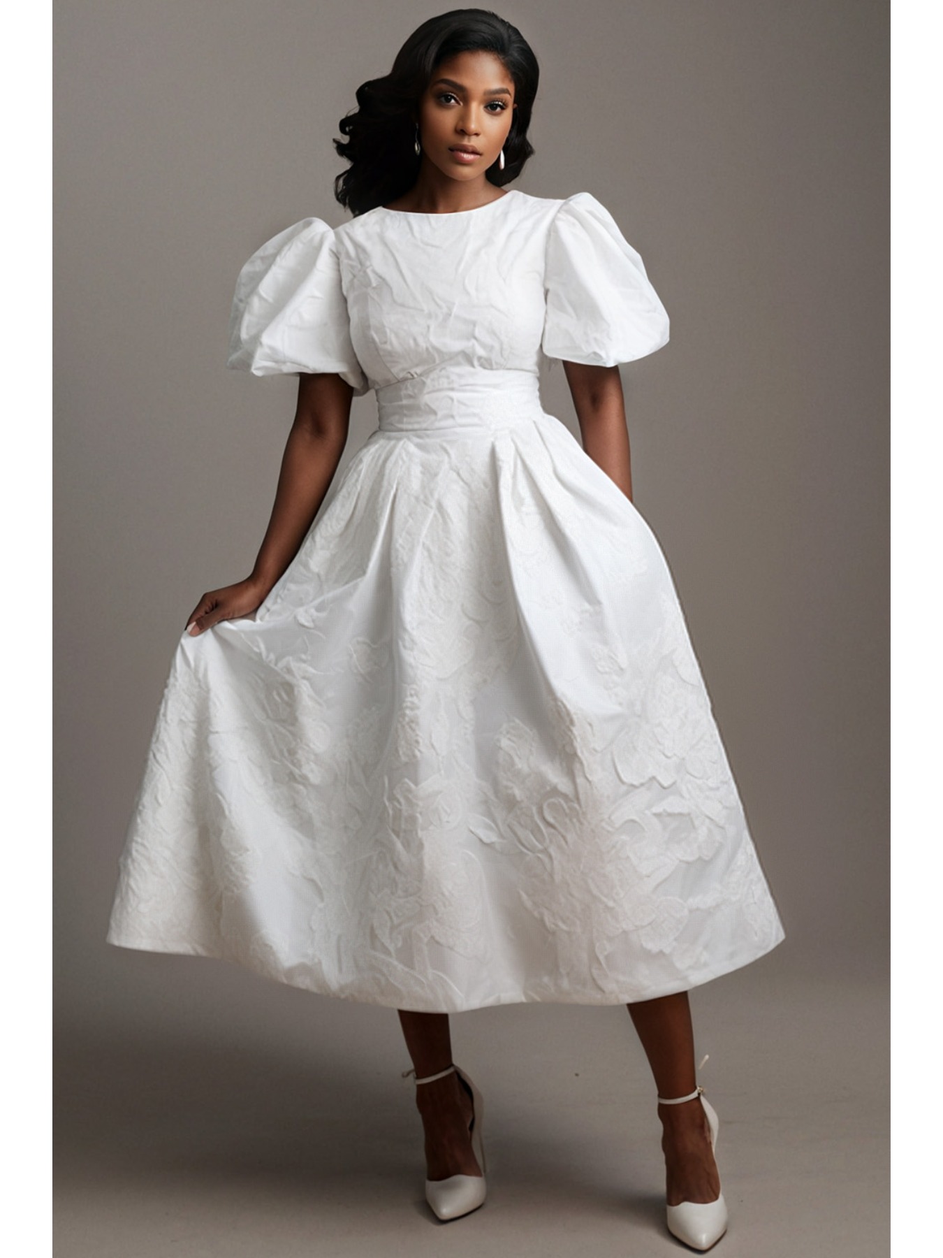 เดรสผู้หญิงไซส์ใหญ่ ผ้าแจ็คการ - Women Formal Wear Dress บทวิจารณ์และราคา