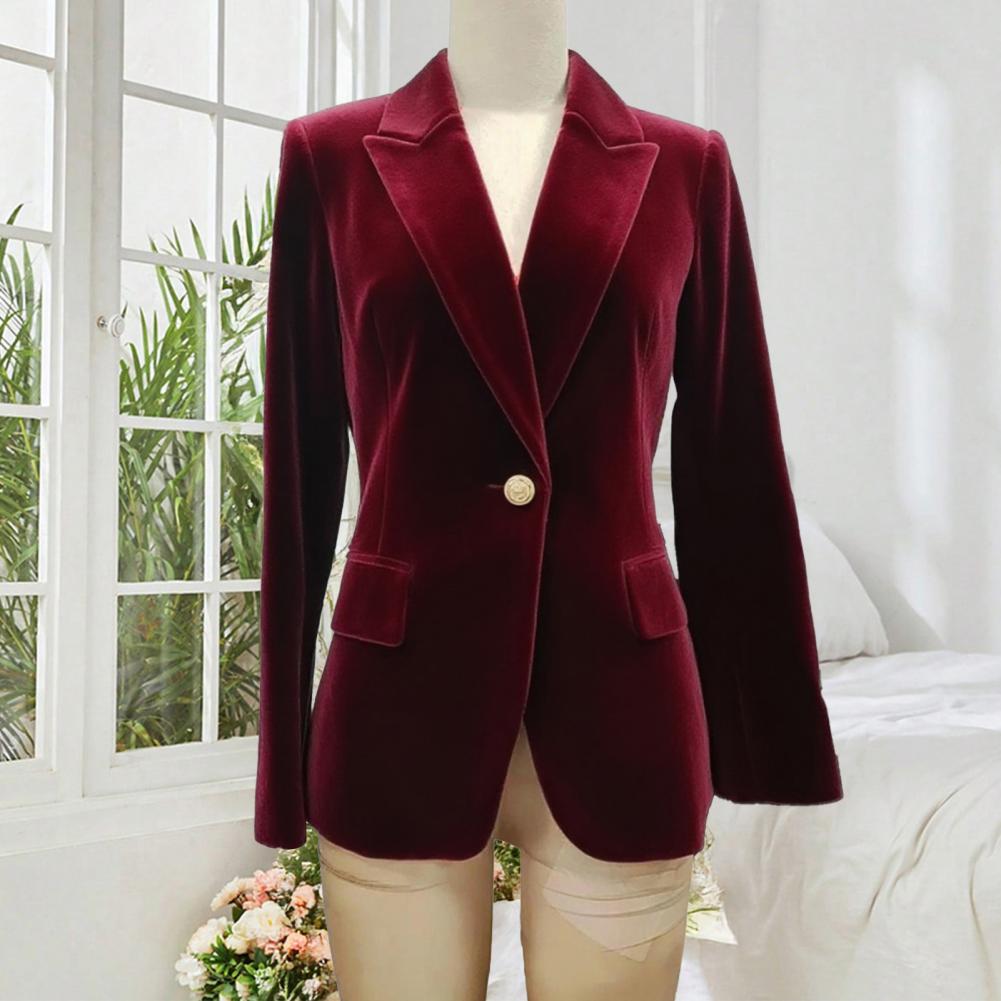 เสื้อเบลเซอร์กำมะหยี่ขนาดใหญ่ส - Women'S Office Formal Wear For Ladies บทวิจารณ์และราคา