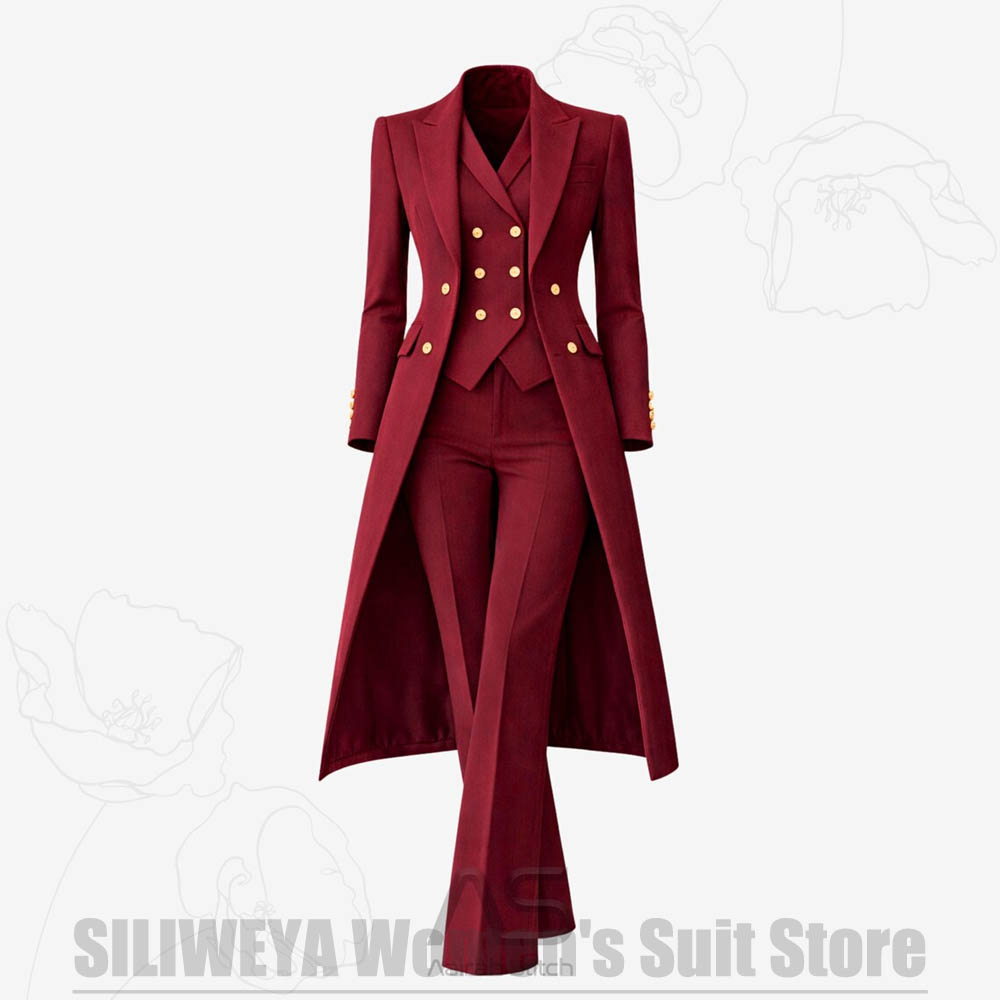 ชุดสูทผู้หญิง 3 ชิ้น แบบกระดุม - Women'S Office Formal Wear For Ladies บทวิจารณ์และราคา
