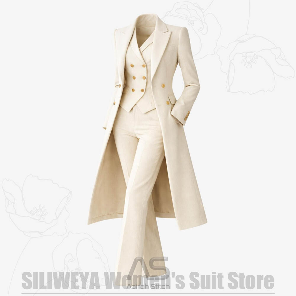 ชุดสูทผู้หญิง 3 ชิ้น แบบกระดุม - Women'S Office Formal Wear For Ladies บทวิจารณ์และราคา