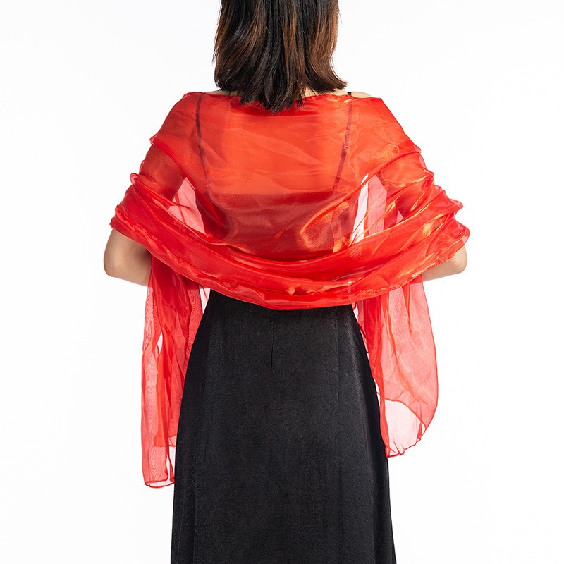 ผ้าคลุมไหล่สีพื้นเรียบหรูสำหรั - Women Formal Wear Dress บทวิจารณ์และราคา