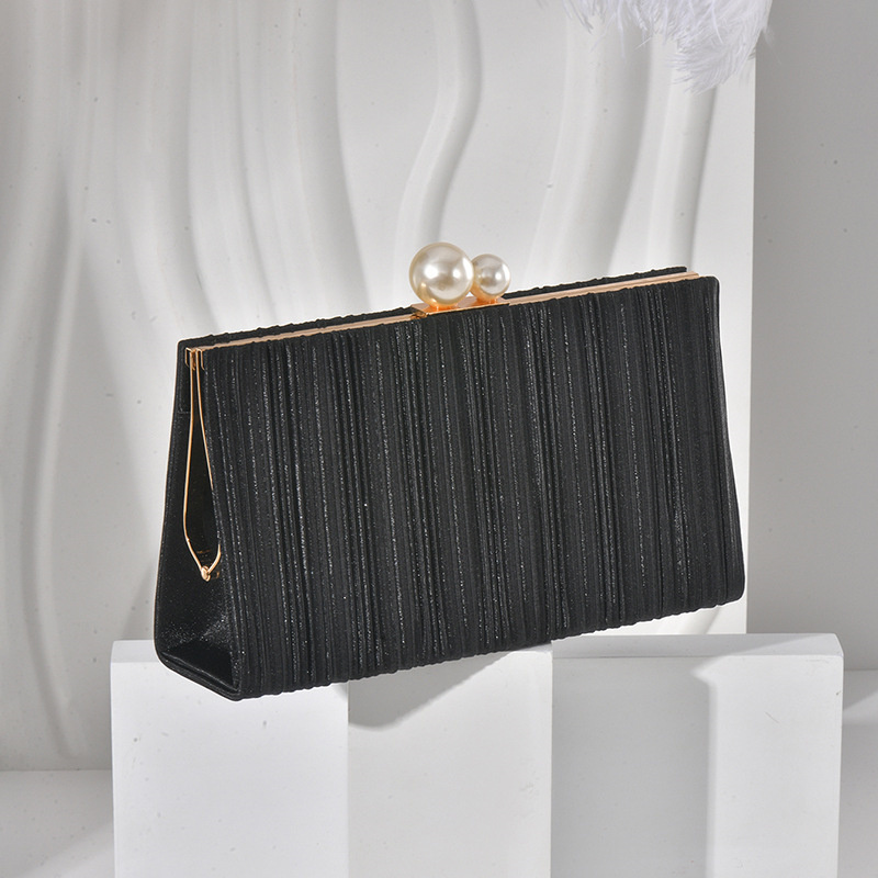 กระเป๋าคลัทช์ผ้าสีพื้นประกายวิ - Formal Dress Female บทวิจารณ์และราคา