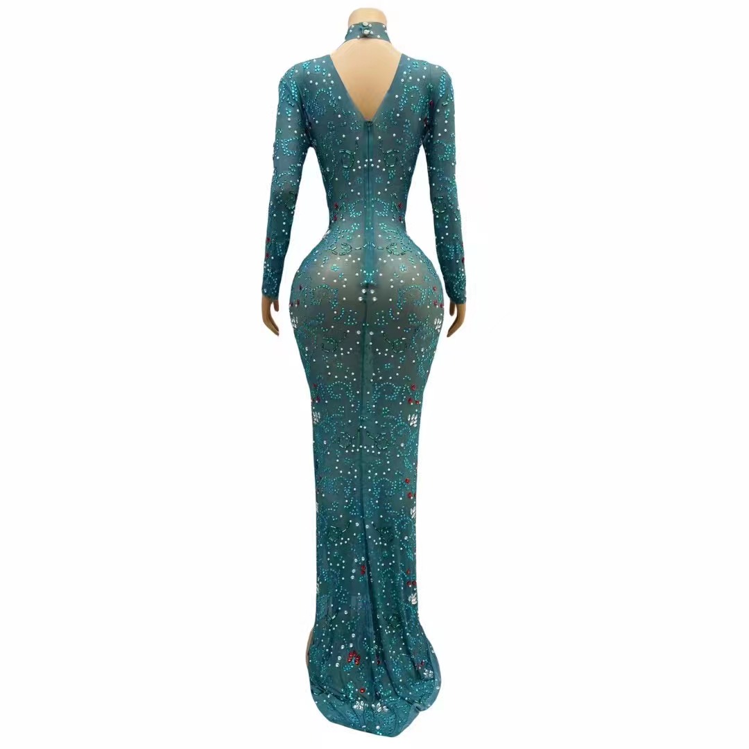 ชุดเดรสแขนยาวสุดเซ็กซี่สำหรับถ - Women'S Green Formal Wear บทวิจารณ์และราคา