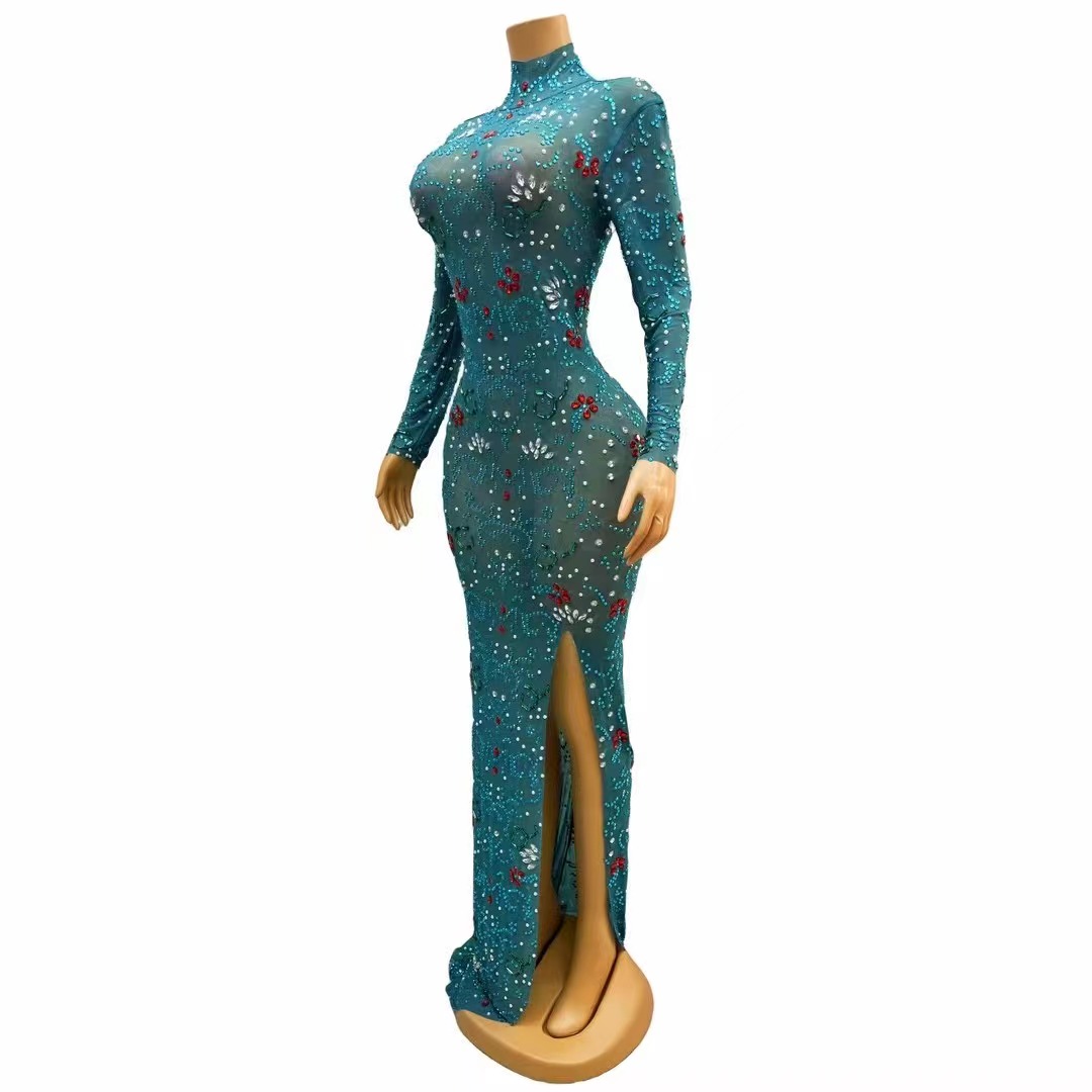 ชุดเดรสแขนยาวสุดเซ็กซี่สำหรับถ - Women'S Green Formal Wear บทวิจารณ์และราคา