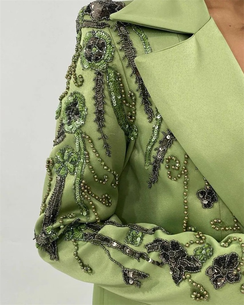 Designer สีเขียวซาตินผู้หญิงชุ - Women'S Green Formal Wear บทวิจารณ์และราคา