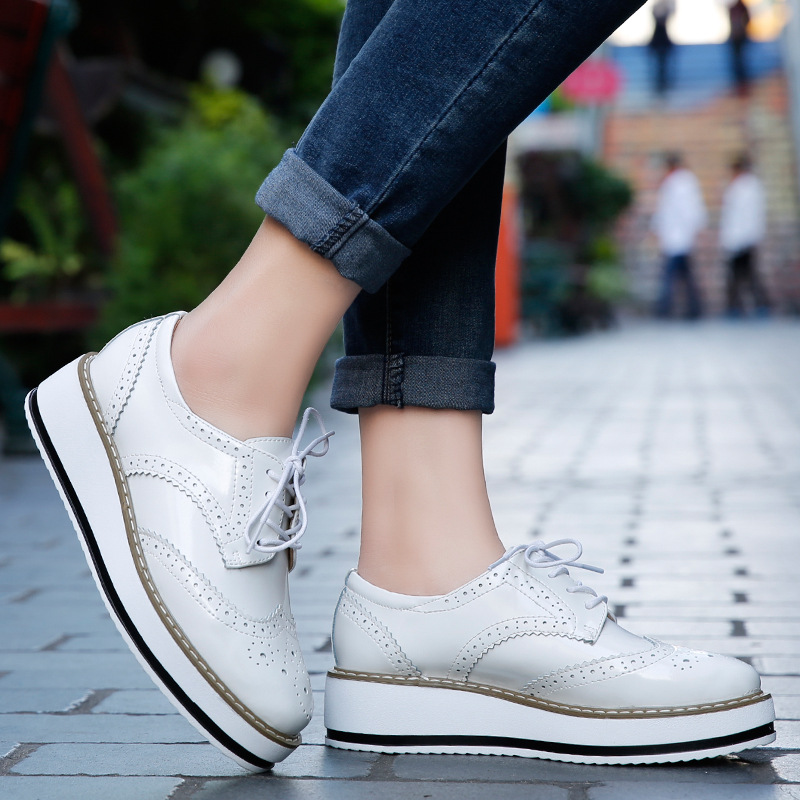 ผู้หญิง Loafers รองเท้าหนังหนา - Formal Dress Female บทวิจารณ์และราคา