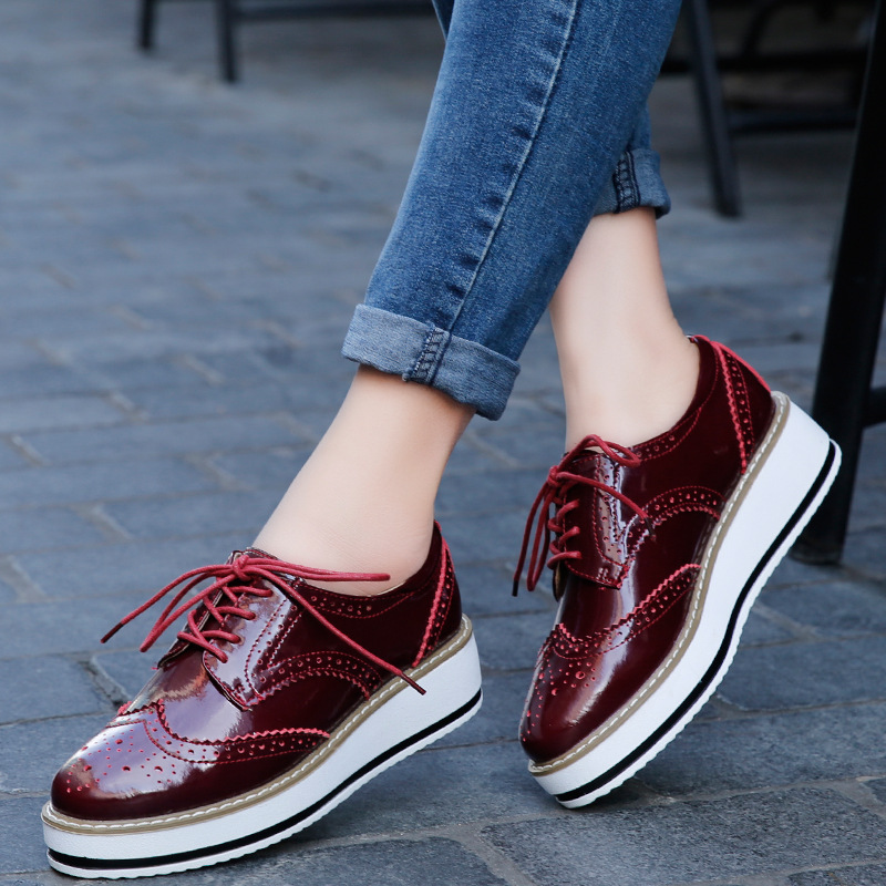 ผู้หญิง Loafers รองเท้าหนังหนา - Formal Dress Female บทวิจารณ์และราคา