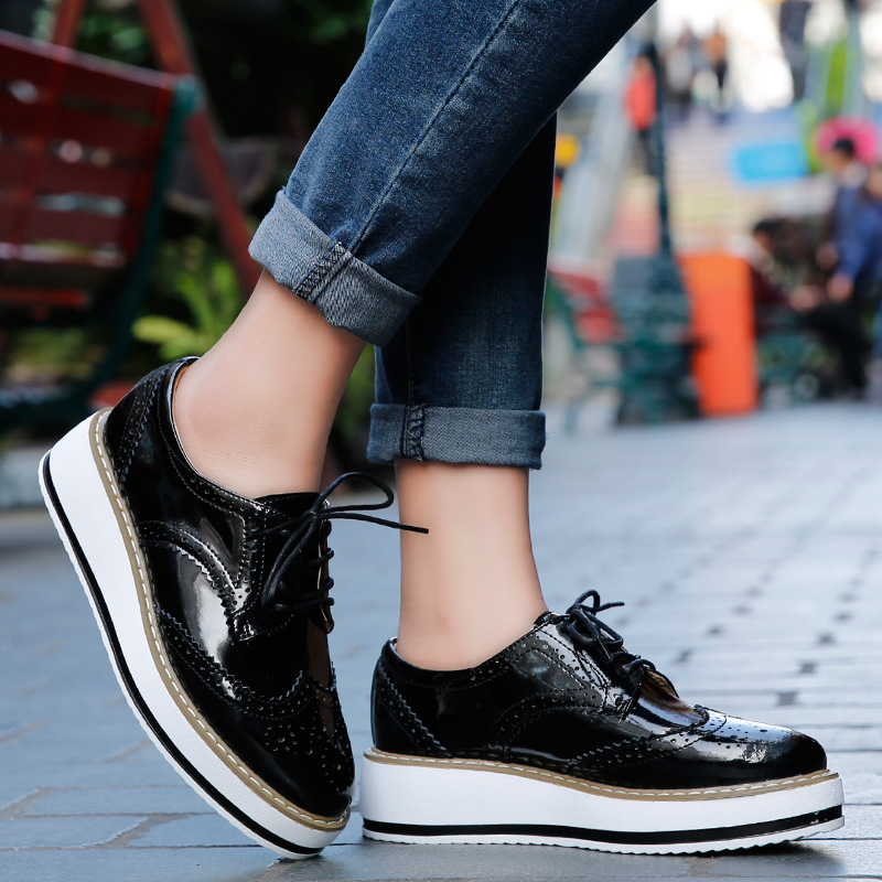 ผู้หญิง Loafers รองเท้าหนังหนา - Formal Dress Female บทวิจารณ์และราคา